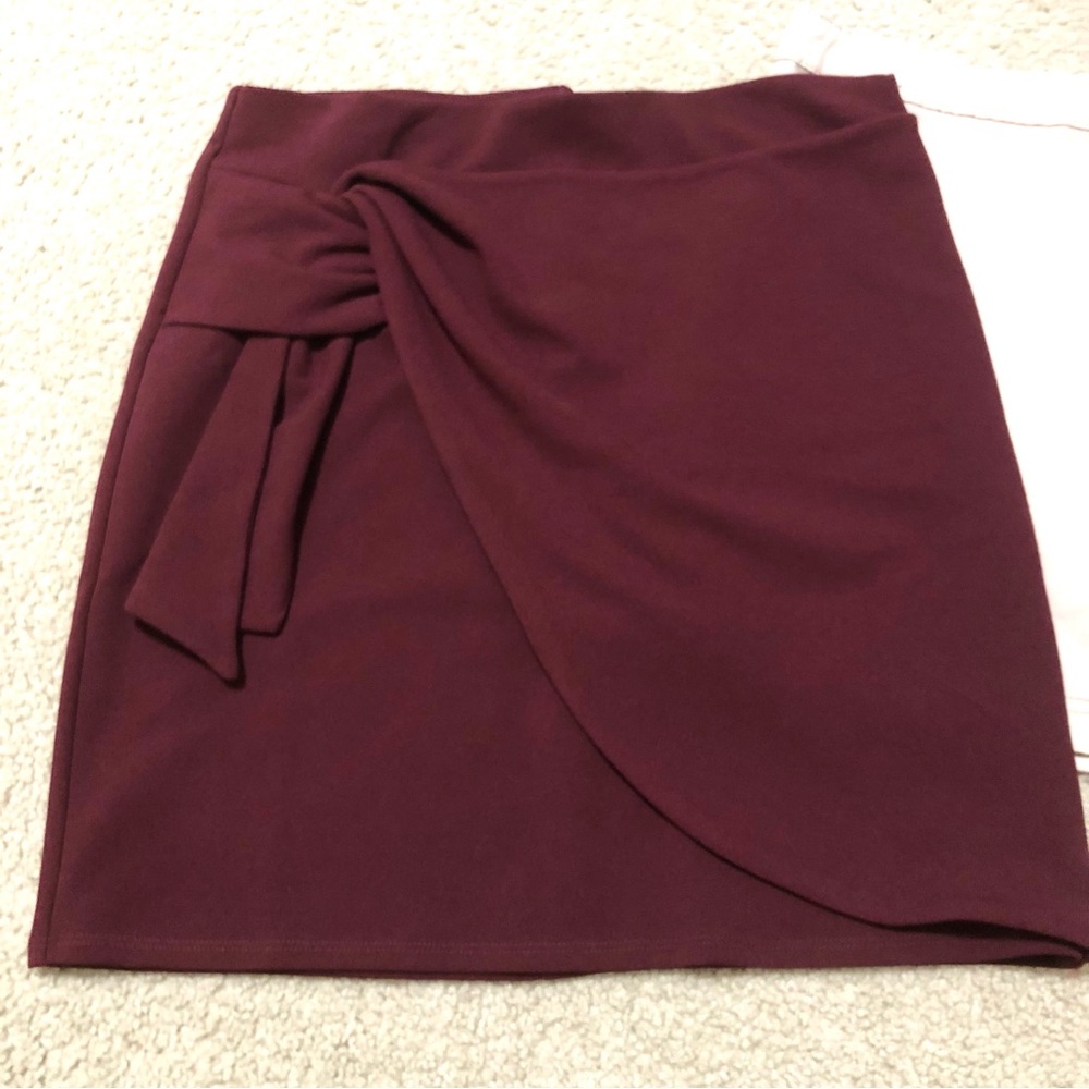 Soprano Burgundy and Blush Mini Skirt Duo • L - Picture 4 of 5